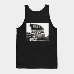 Drive-In Theater, 1954. Vintage Photo Tank Top